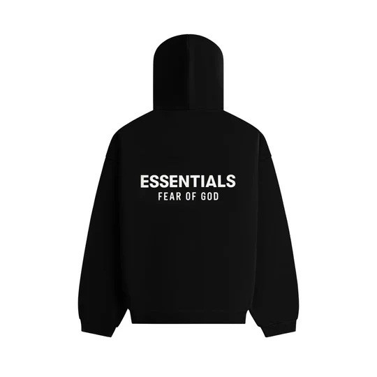 New Fear of God Essentials Black Hoodie Size Medium (FW24) New Fear of God Essentials Black Hoodie Size Medium (FW24)
