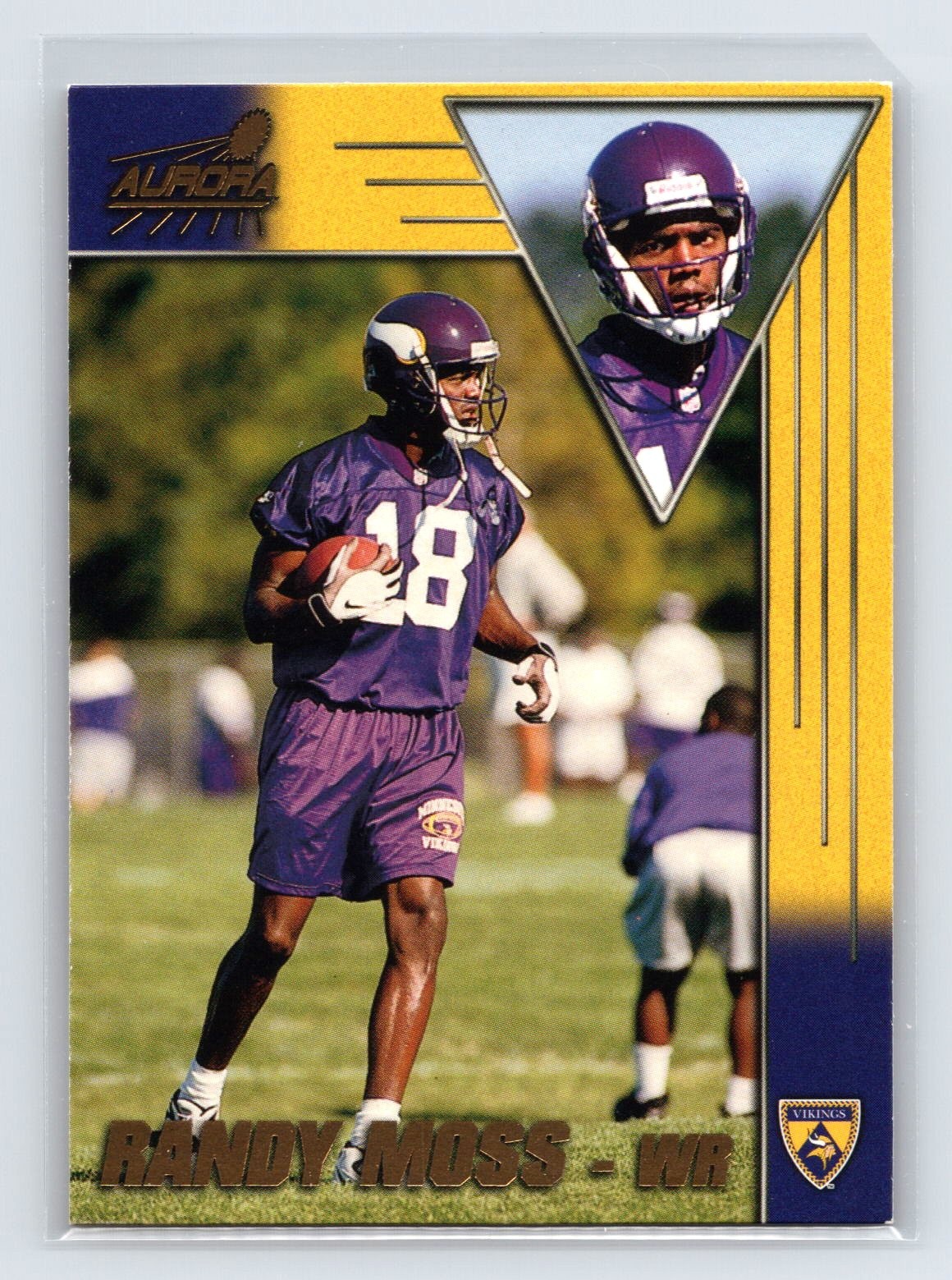 1998 Pacific Aurora #94 Randy Moss RC - Vikings HOF Rookie