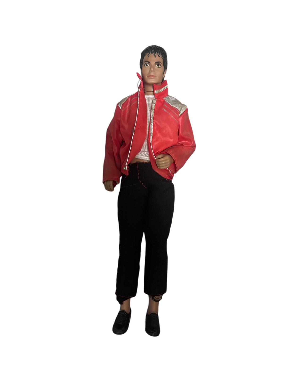 Vintage 1987 Michael Jackson Thriller Doll Figure Red Jacket Outfit Collectible