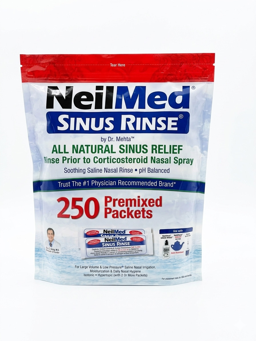 NEILMED SINUS RINSE 250 PACKETS PREMIXED REFILL NEILMED SINUS RINSE 250 PACKETS PREMIXED REFILL