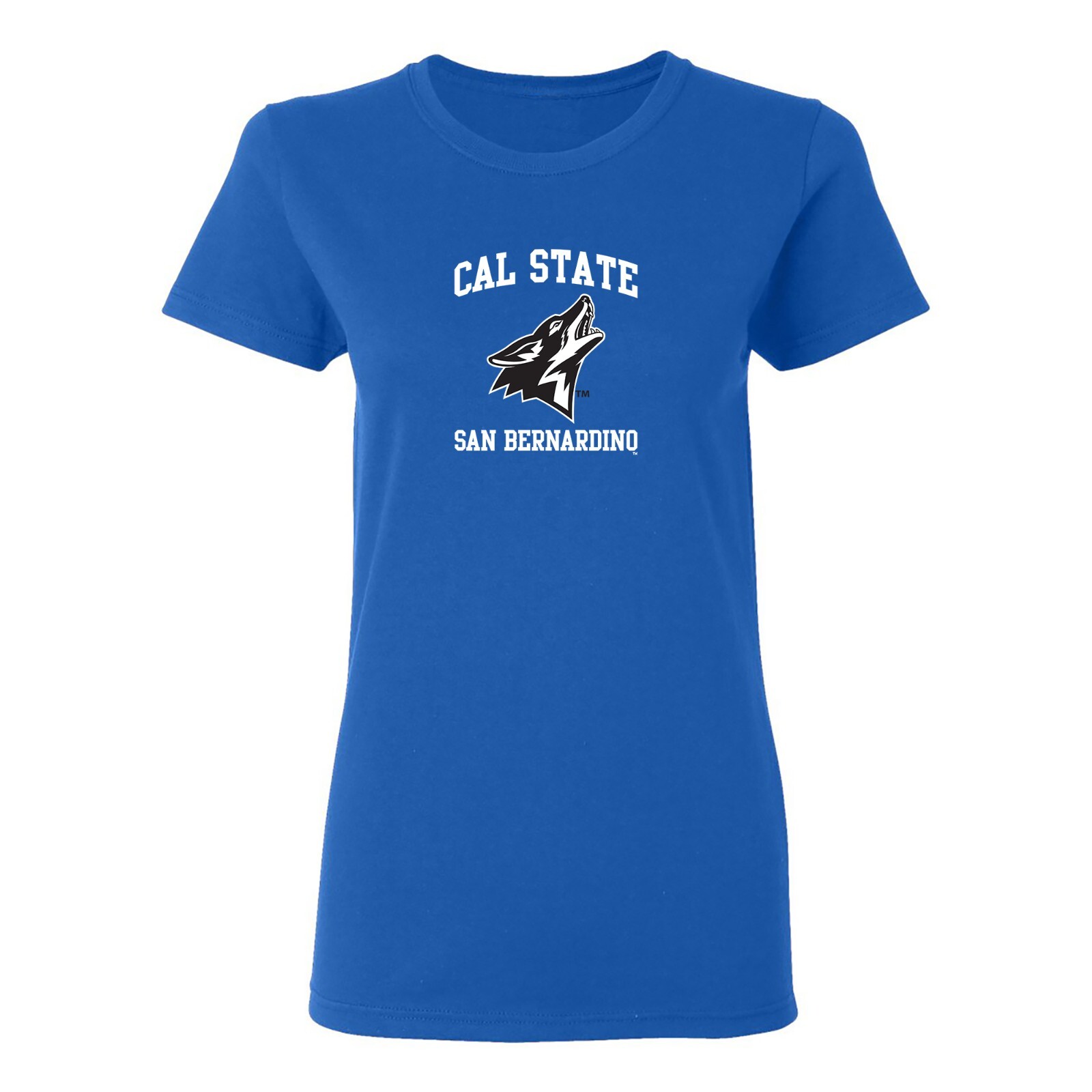 Cal State San Bernadino Arch Logo Women\'s T-Shirt - Royal