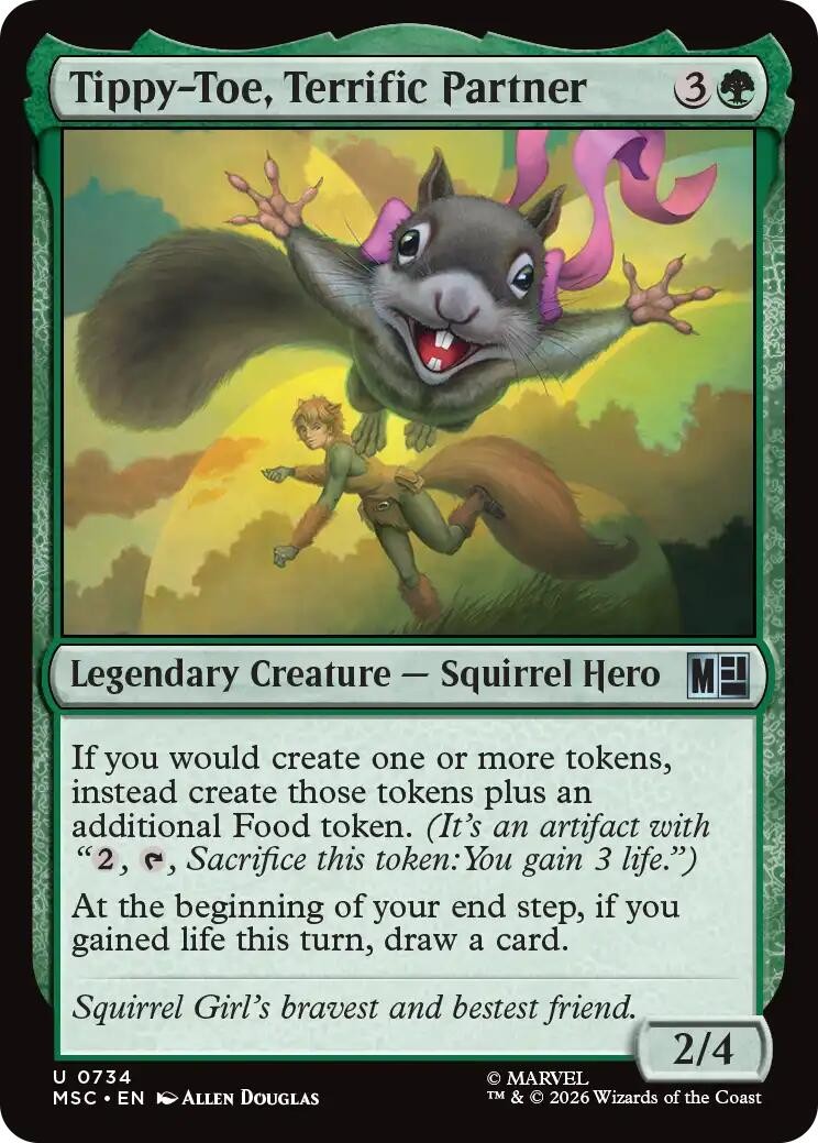Tippy-Toe, Terrific Partner - 734 - NM - Commander: Marvel Super Heroes
