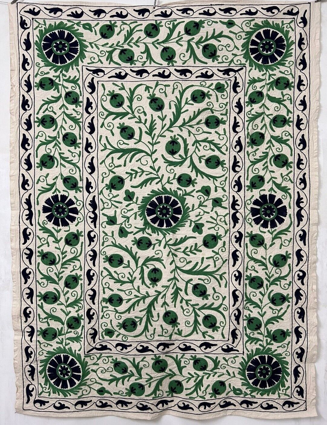 Suzani Wall Hanging, Suzani Bedspread , Festival Boho Home Décor , Home & Living