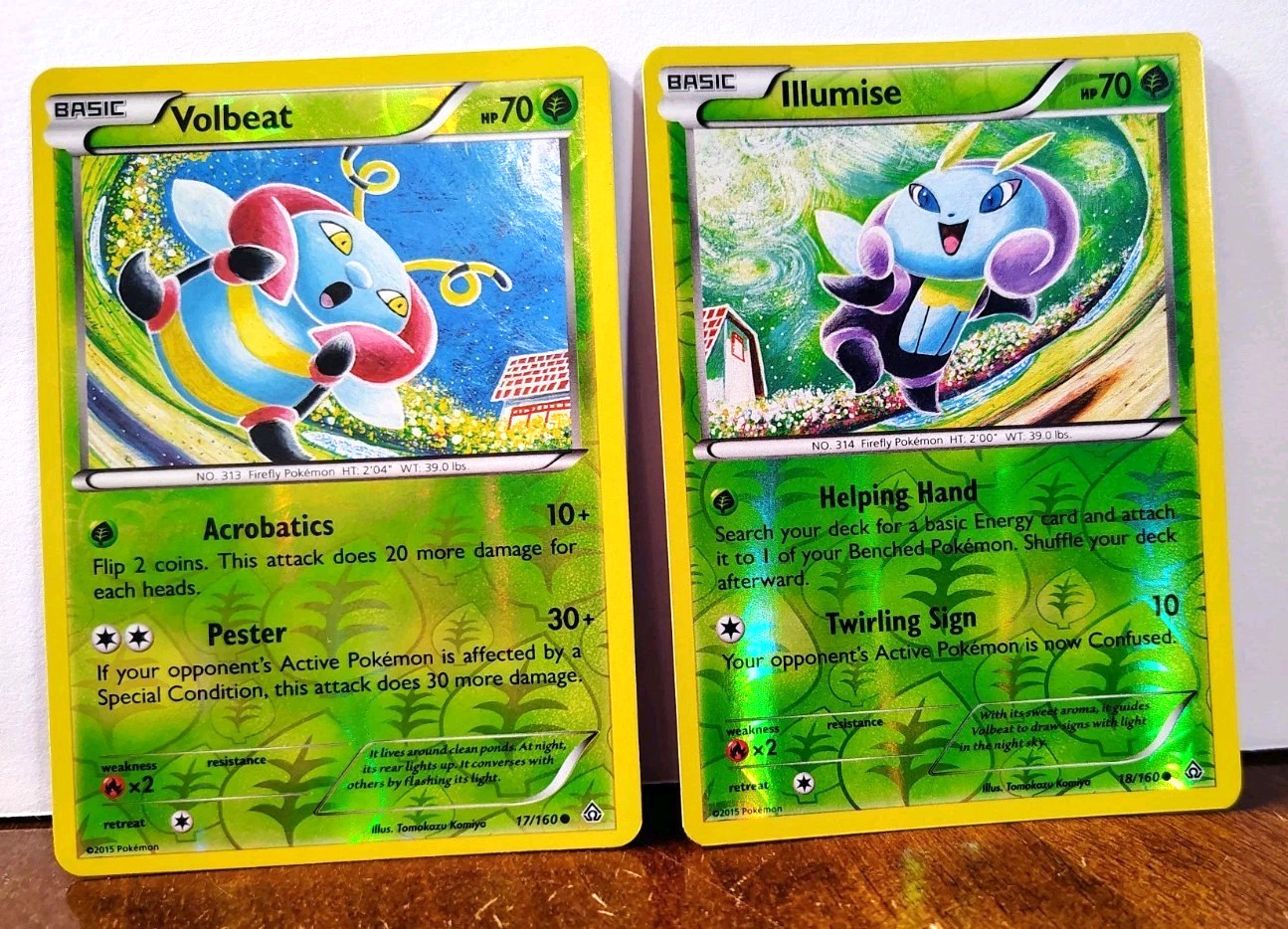 VOLBEAT 17/160 & ILLUMISE 18/160 REVERSE HOLOS PRIMAL CLASH LP TOMOKAZU KOMIYA VOLBEAT 17/160 & ILLUMISE 18/160 REVERSE HOLOS PRIMAL CLASH LP TOMOKAZU KOMIYA