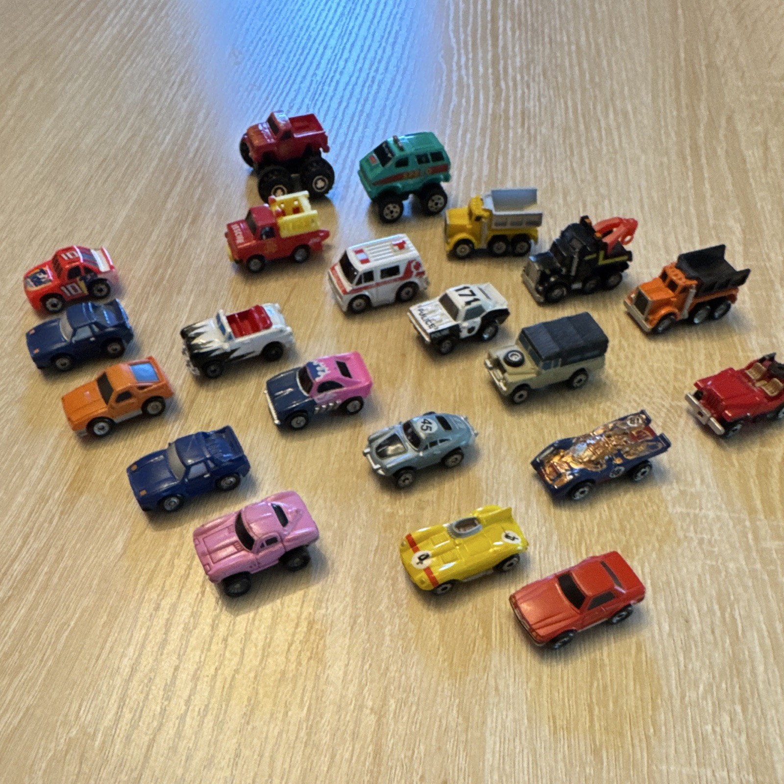 Lot of micro machines Toy Vehicles Cars Trucks Vans Emergency Miniatures