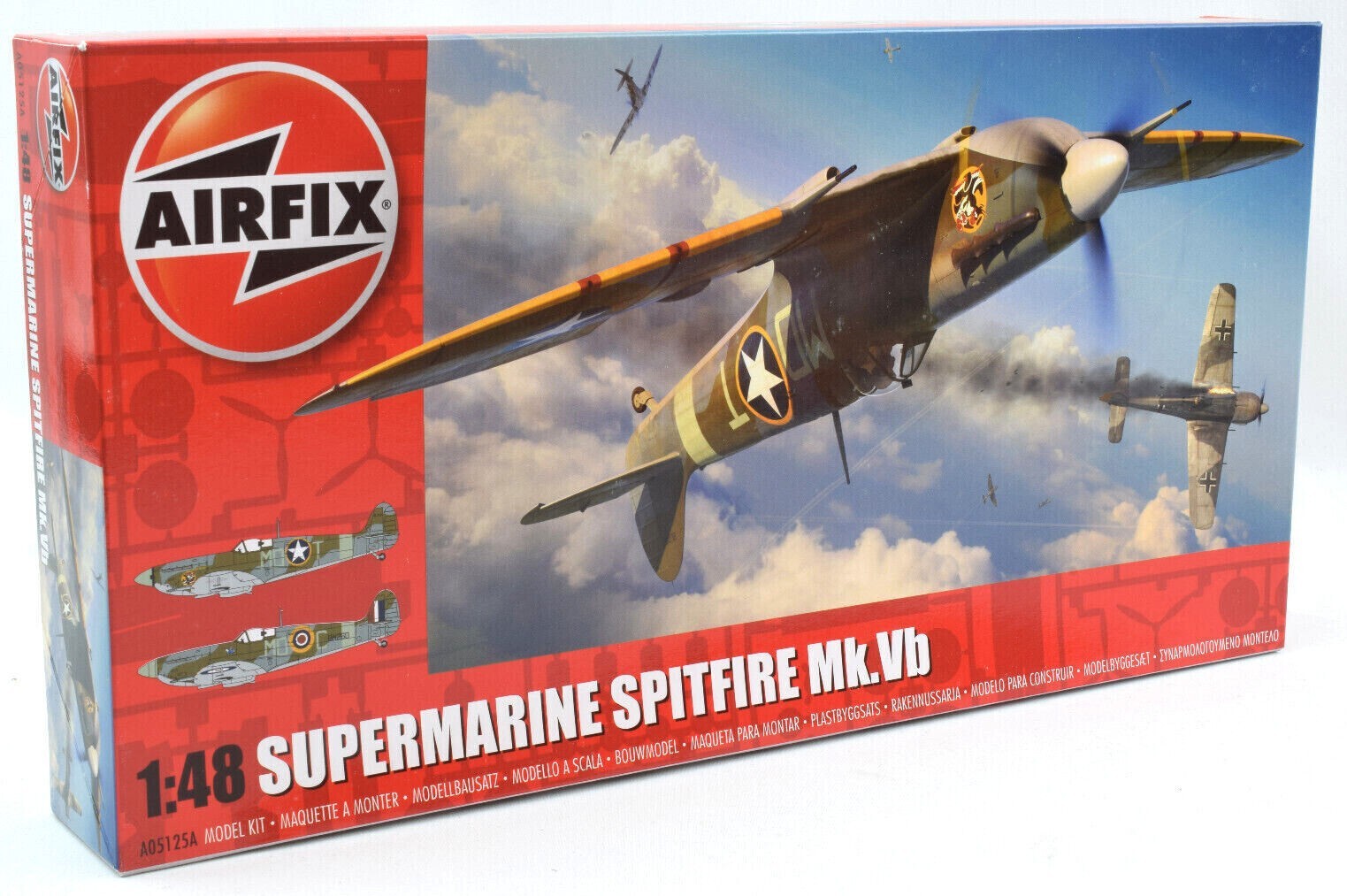 Airfix Supermarine Spitfire Mk.Vb 1:48 Scale Plastic Model Plane Kit A05125A