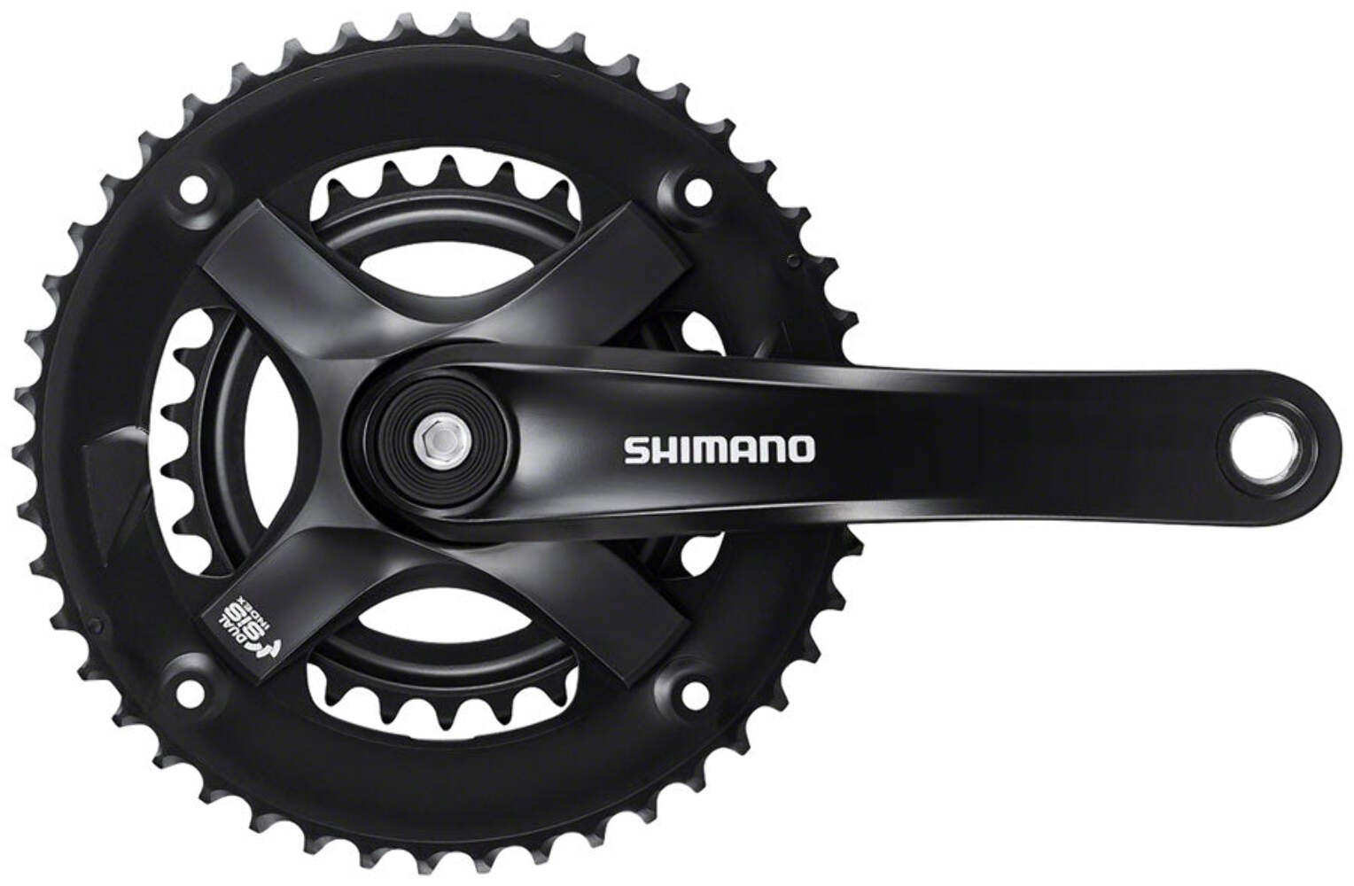 Shimano FC-TY-501-2 175mm 46-30T 7/8-Speed Square Taper Crankset Black