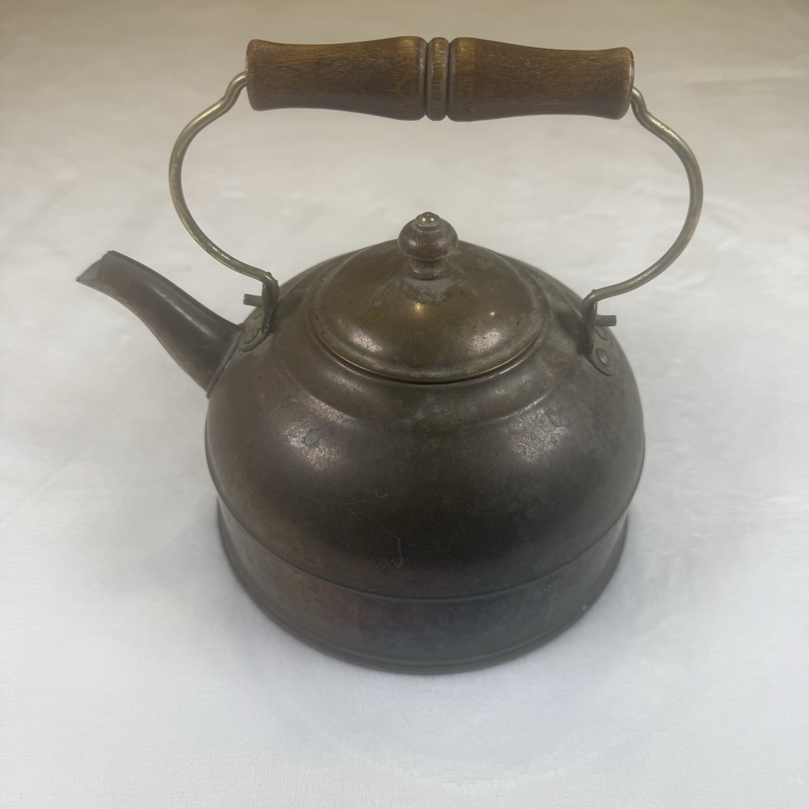 Vintage Revere Ware 1801 Copper Tea Kettle Rome NY USA Wood Handle Patina Vintage Revere Ware 1801 Copper Tea Kettle Rome NY USA Wood Handle Patina