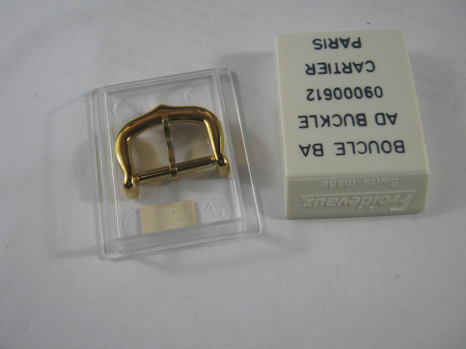 New Original CARTIER PARIS Buckle Gold Plated 12mm Ref Number 09000612 New Original CARTIER PARIS Buckle Gold Plated 12mm Ref Number 09000612