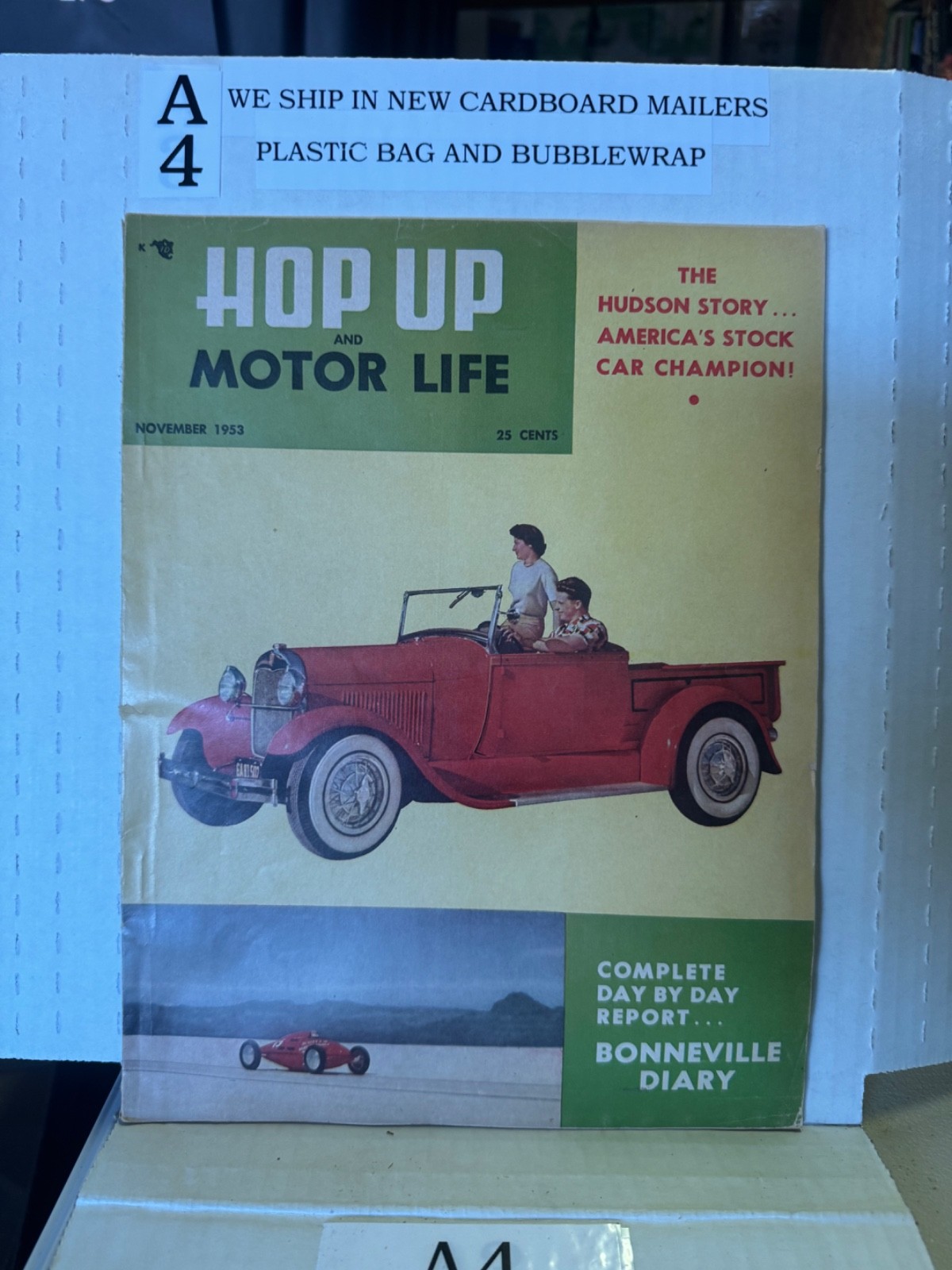 Vintage Hop up and Motor Life Magazine November 1953