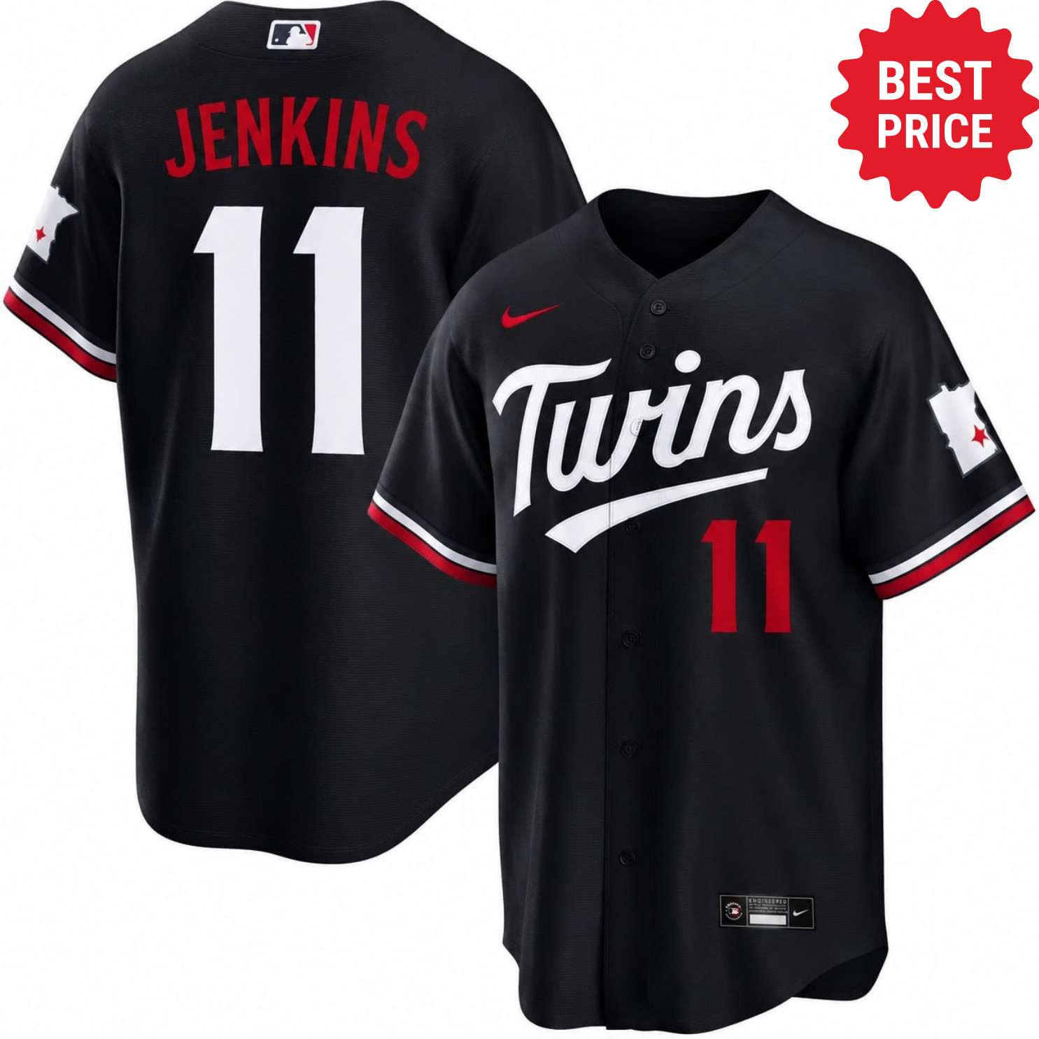 HOT WELCOME WALKER JENKINS #11 Minnesota Twins Reprinted Baseball S-5XL Gift