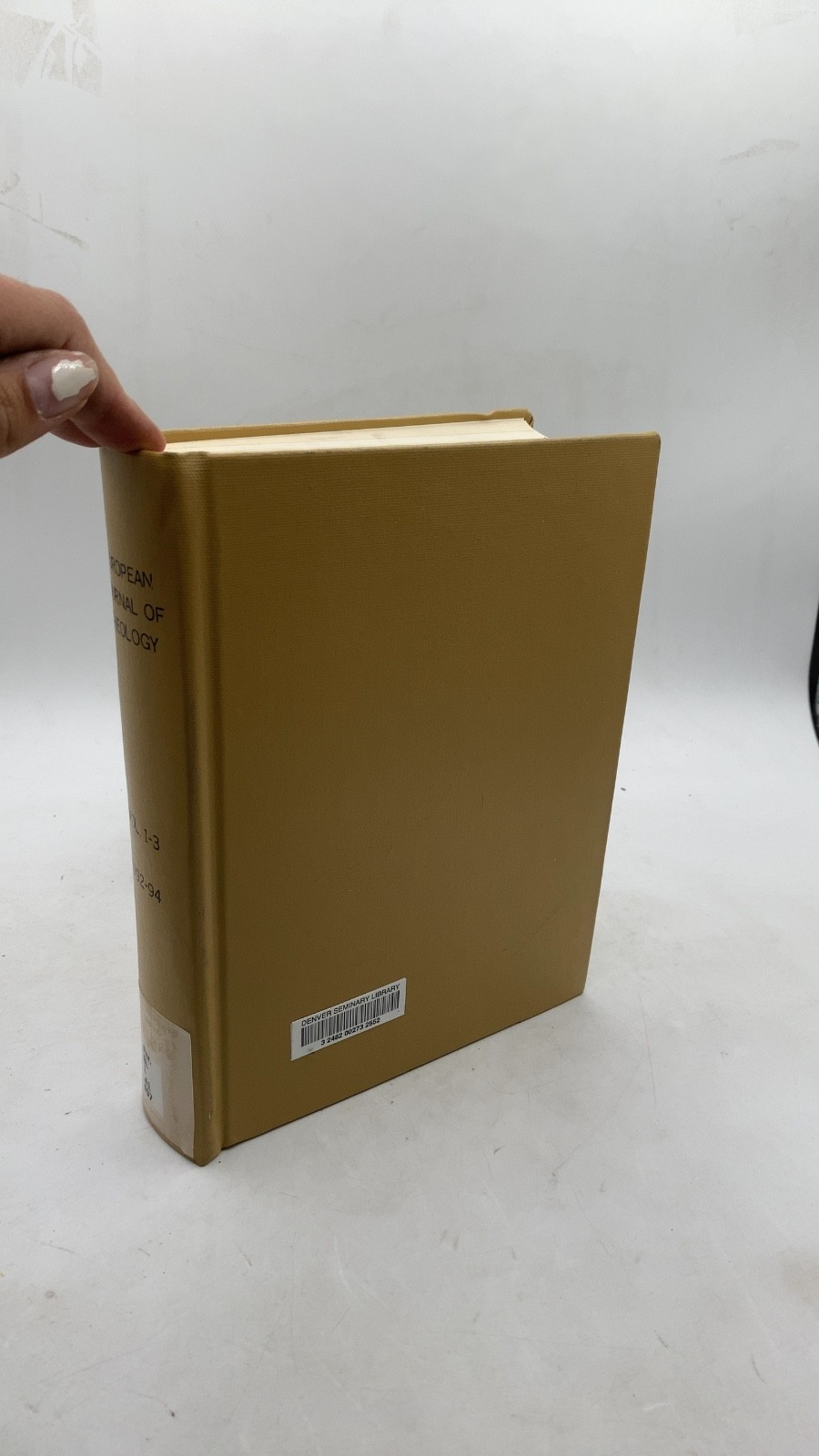 European Journal of Theology, Vol. 1-3 (1992-1994) Nigel M. de S. Cameron (Ge...