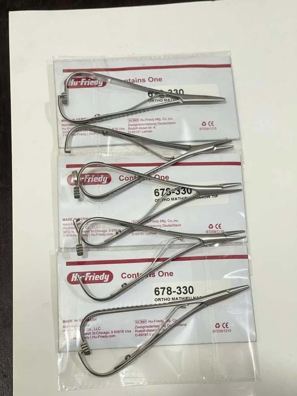 5 Pcs HU FRIEDY Mathieu Narrow Tip Orthodontic Plier | 678-330 5 Pcs HU FRIEDY Mathieu Narrow Tip Orthodontic Plier | 678-330