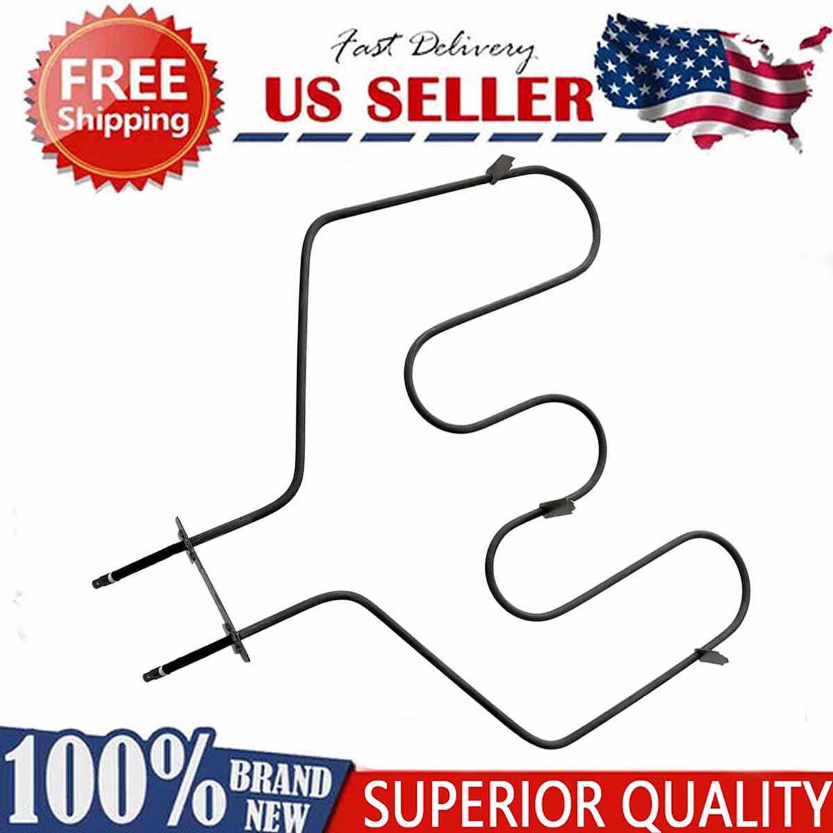 Replacement Bake Element for GE WB44T10011 WB44T10059  AP2030997 PS249286 US