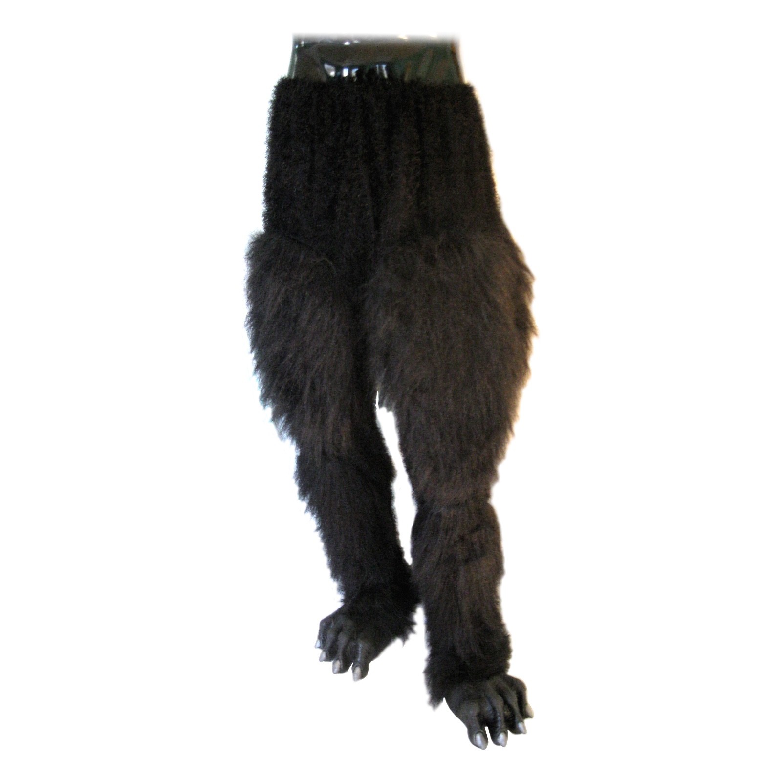 Black Hairy Legs & Werewolf Feet Adult Halloween Costume Combo Black Hairy Legs & Werewolf Feet Adult Halloween Costume Combo