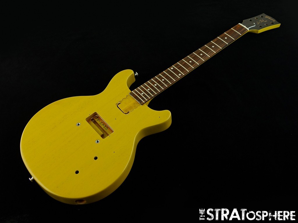 Used Gibson USA Les Paul Junior Model BODY & NECK USA Guitar TV Yellow.