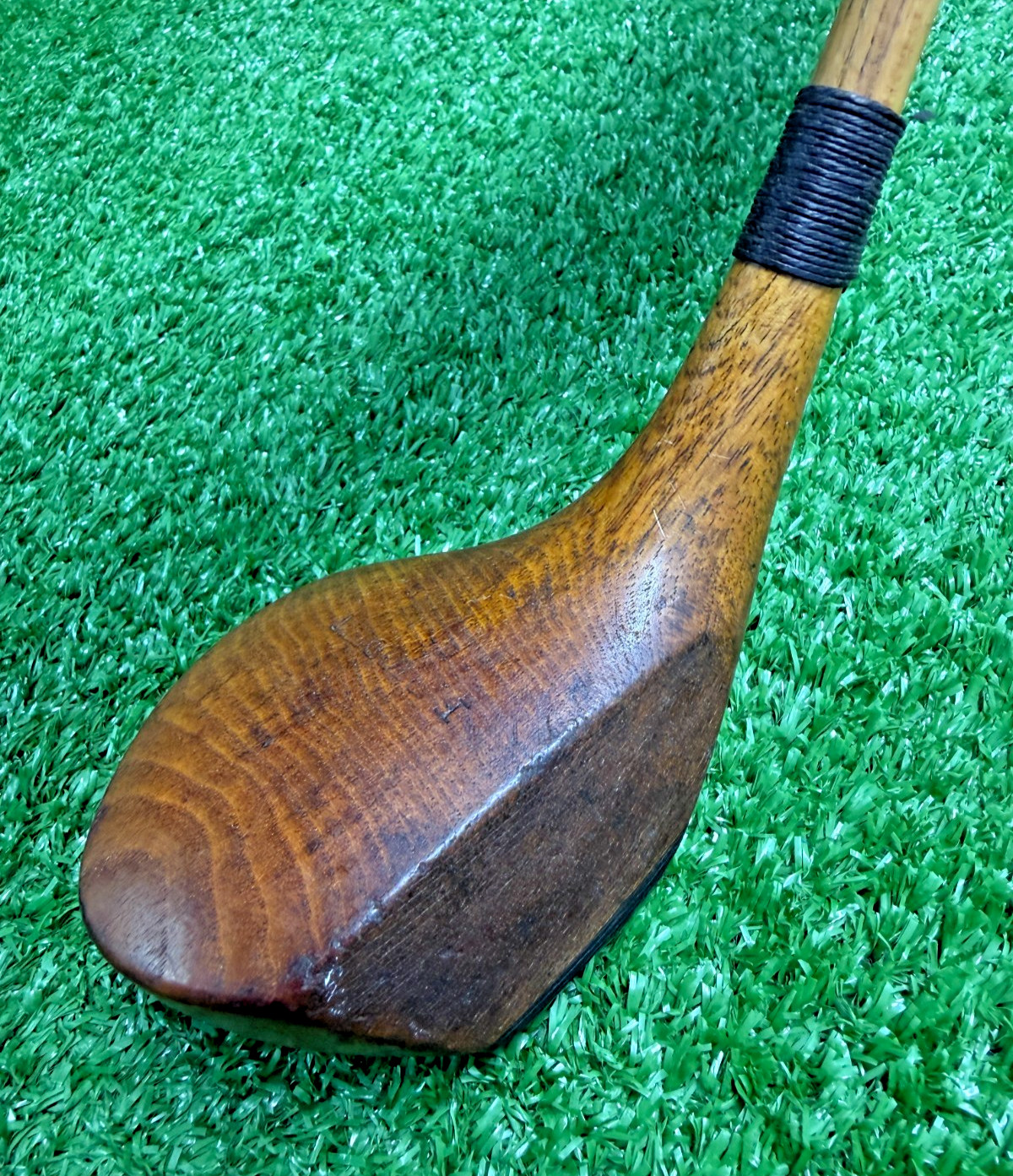 ca 1920\'s F Rigden Hickory Shaft Brassie Wood  / All Original / BAR17