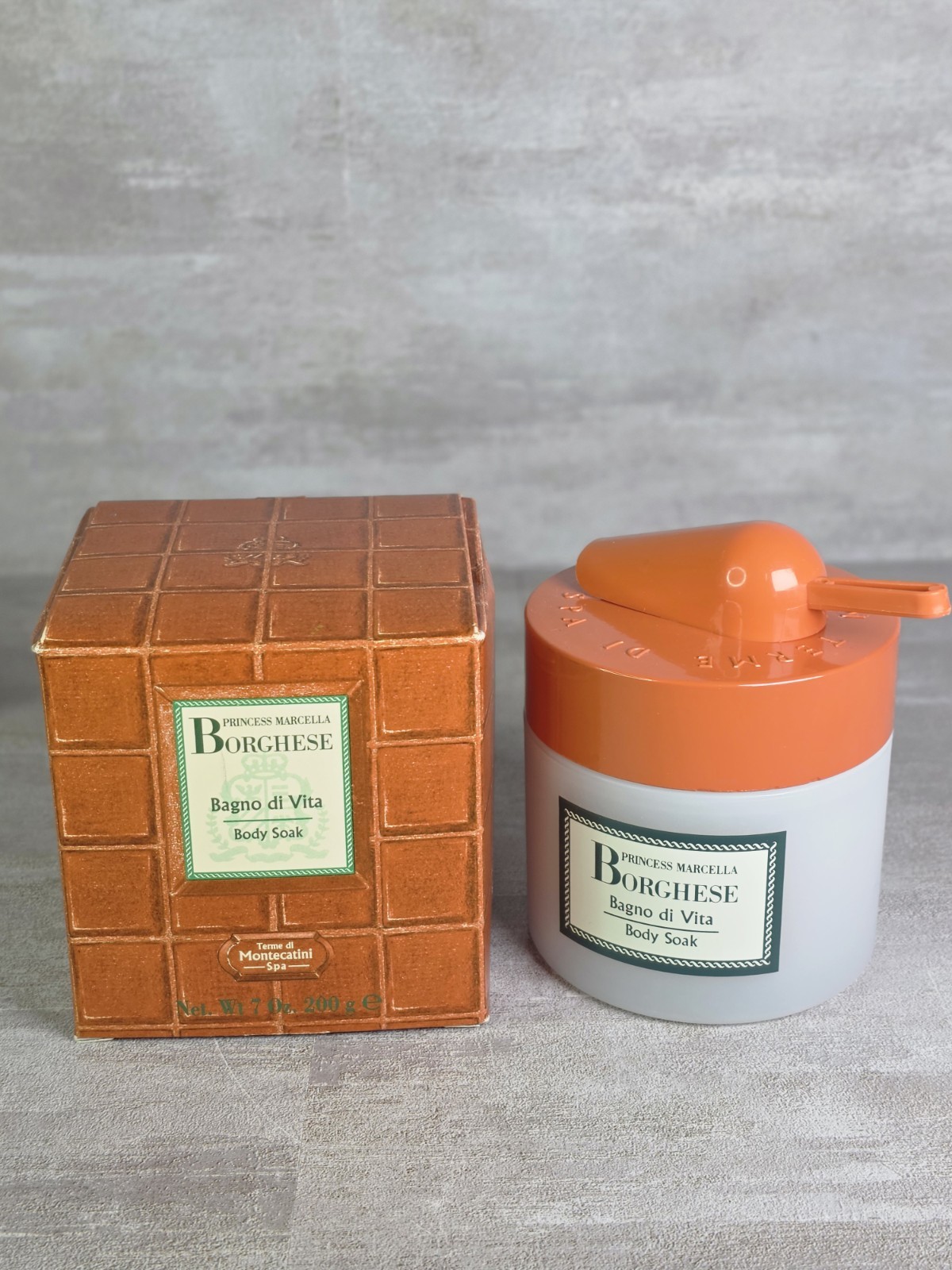 VTG Princess Marcella Borghese Bagno Di Vita Terme Di Montecatini Body Soak 7oz