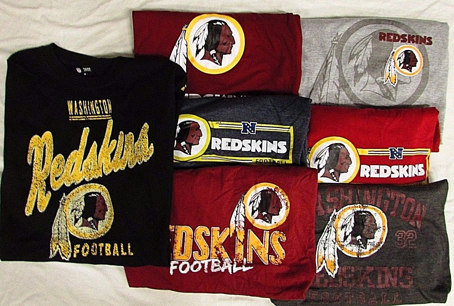 Washington Redskins NFL Men's *2 MYSTERY SHIRTS* - Multiple Sizes Available