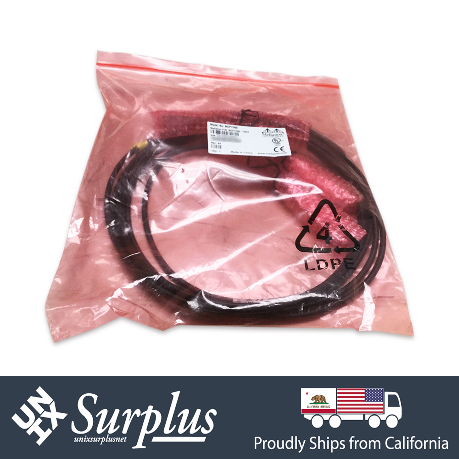 New Mellanox 100Gbps to 2x 50Gbps QSFP28 to 2x QSFP28 2M 30AWG Copper Cable