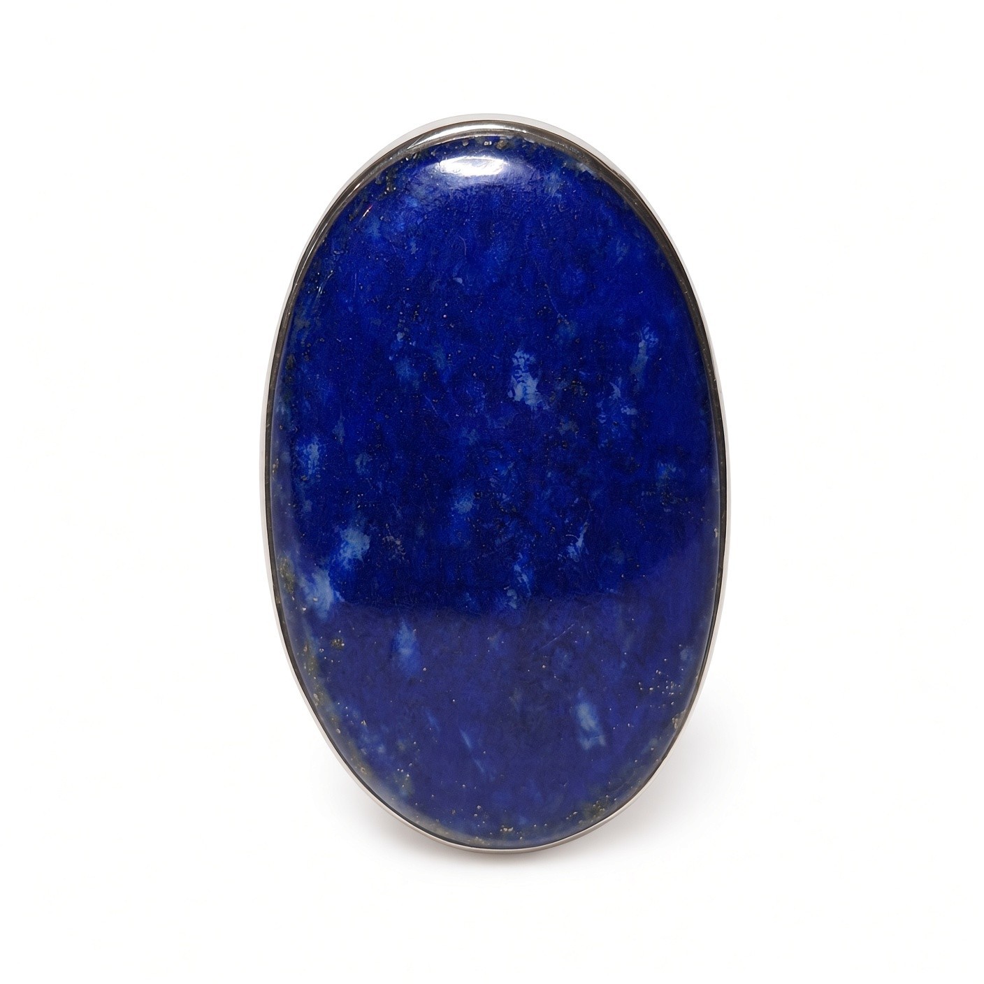 925 Sterling Silver Large Oval Lapis Lazuli Ring – Size 10 – 14 Grams