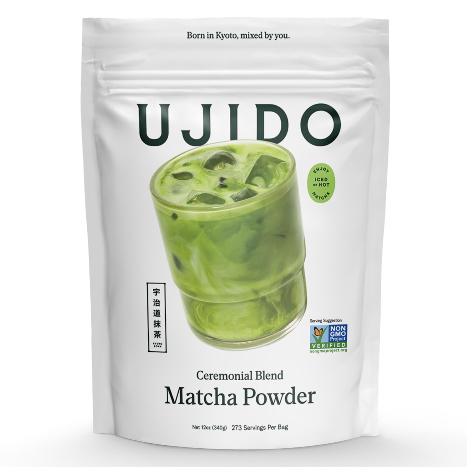 Ujido The Path of Zen Japanese Matcha Green Tea Powder Ceremonial Blend 12 oz