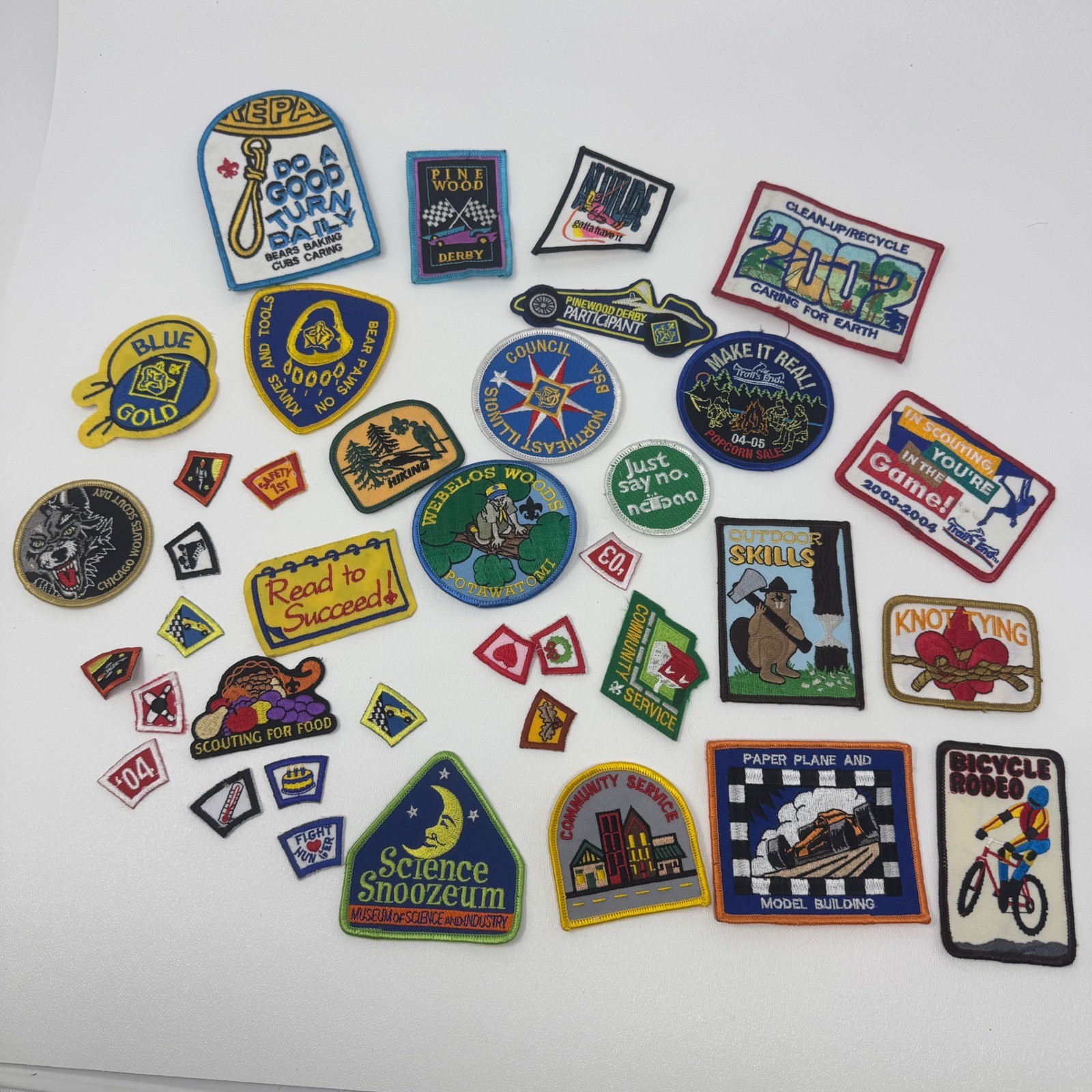 Vintage Boy Scouts of America BSA Patch Lot Cub Scouts Pinewood Derby Merit Vintage Boy Scouts of America BSA Patch Lot Cub Scouts Pinewood Derby Merit
