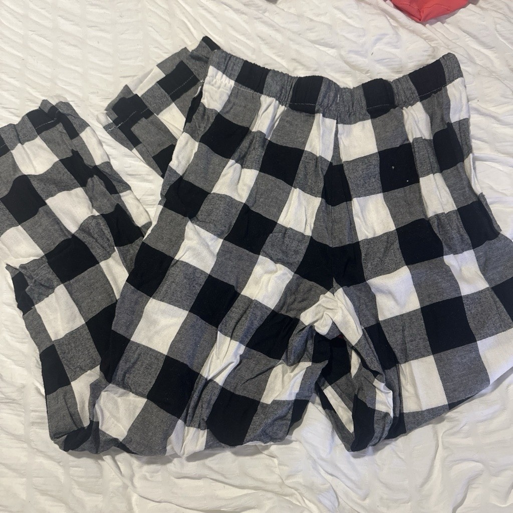 Joyspun Black and White Plaid Pajama Pants Size Xs Joyspun Black and White Plaid Pajama Pants Size Xs