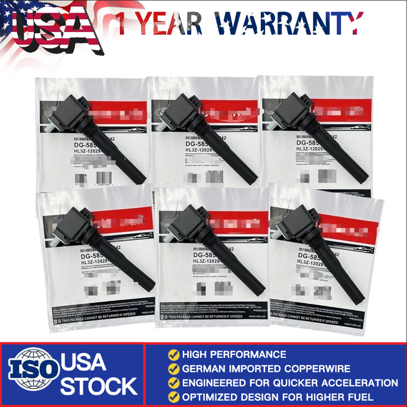 Motorcraft New 6 Pcs Ignitions Coil For F150 DG585 Expedition Lincoln Navigator Motorcraft New 6 Pcs Ignitions Coil For F150 DG585 Expedition Lincoln Navigator