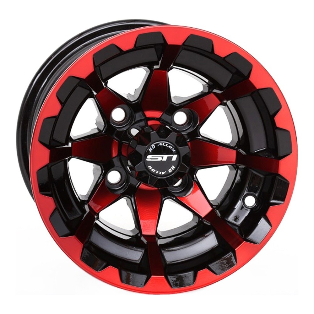STI HD6 Radiant Red/Black Golf Wheel 10x7 (4/4) (3+4) [10HD604-RED]