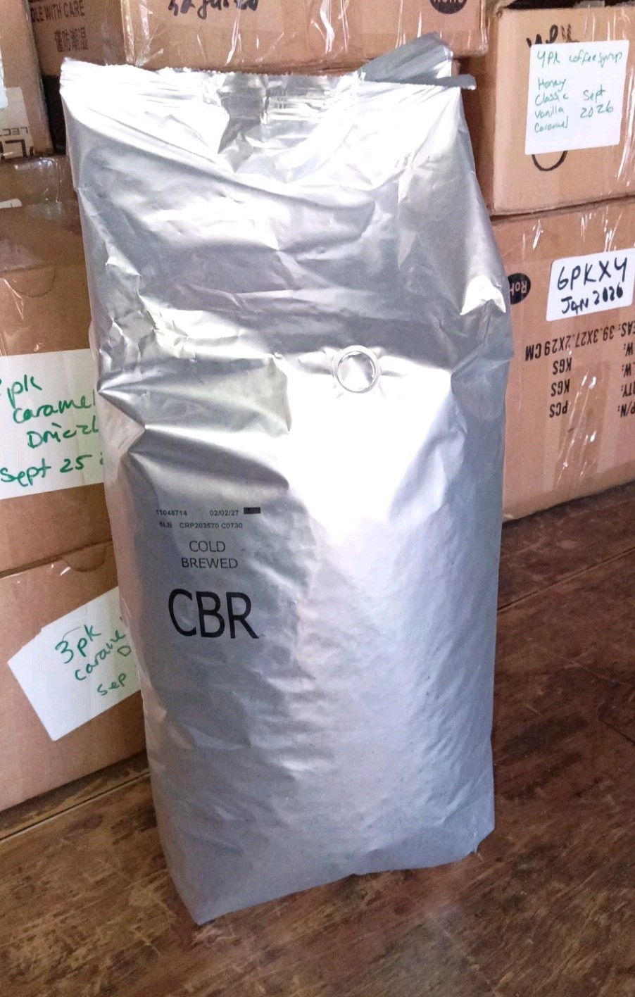 Starbucks 5lb Bag COLD BREW Whole Coffee Beans BB FEB 2027. DAMAGED