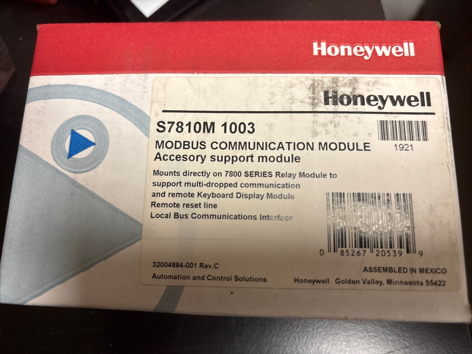 Honeywell S7810M1003 Modbus Communications Module Honeywell S7810M1003 Modbus Communications Module