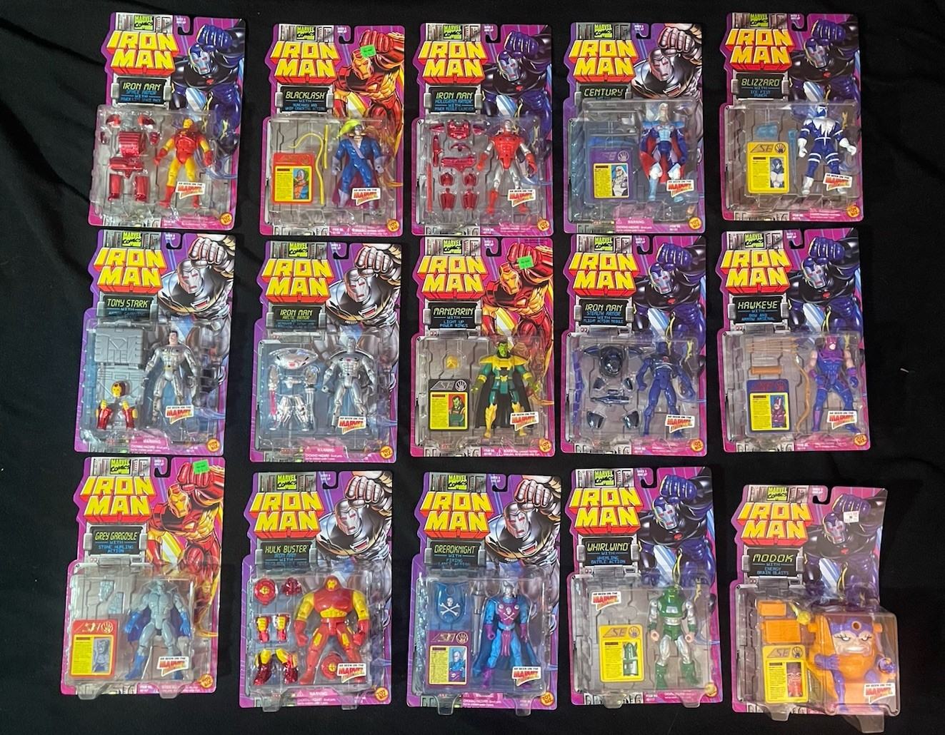 Lot of 15 Toy Biz Marvel Iron Man Vintage 1994 Toy Biz Action Figures New Lot of 15 Toy Biz Marvel Iron Man Vintage 1994 Toy Biz Action Figures New