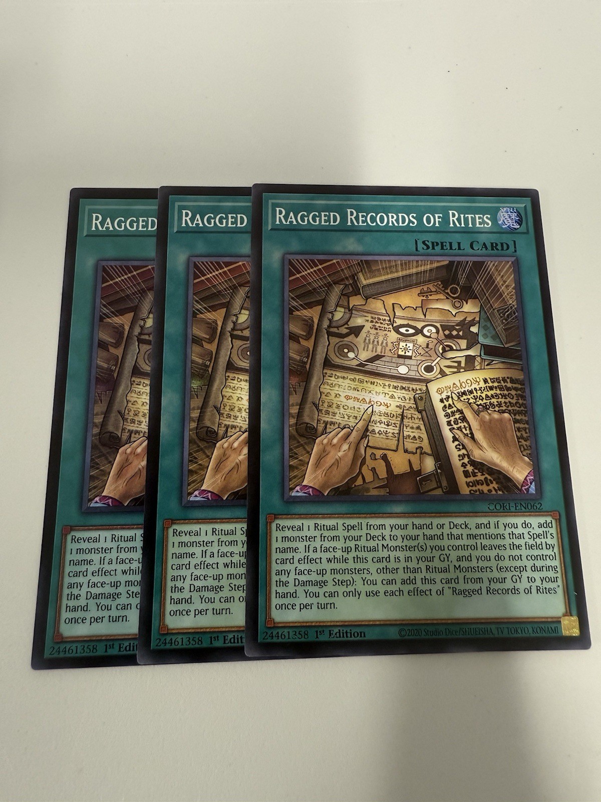 3X Ragged Records of Rites Super Rare CORI-EN062 3X Ragged Records of Rites Super Rare CORI-EN062