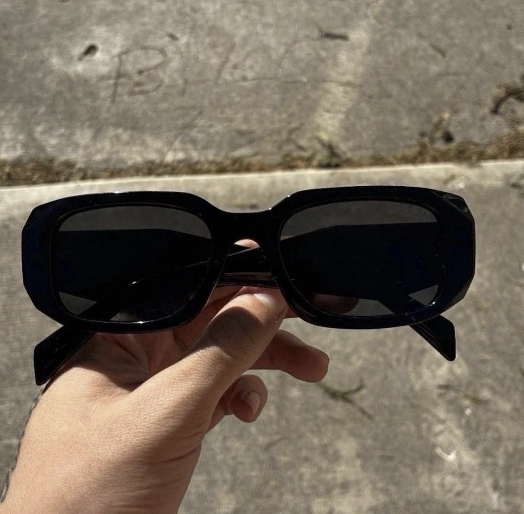 Black Prada Symbole Sunglasses With Case And Box