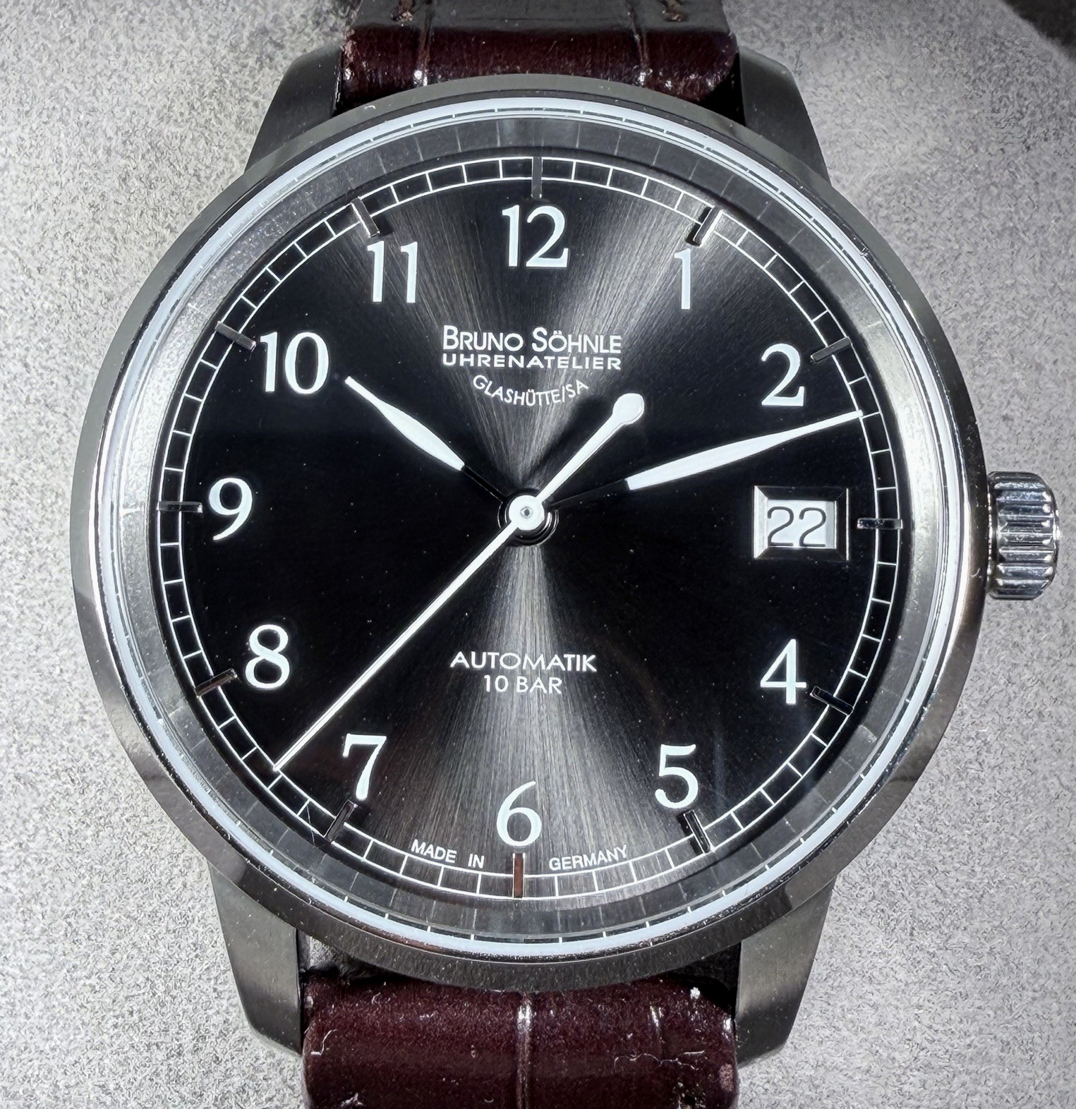 New Bruno Sohnle Hamburg Glashutte/SA Uhrenatelier Men\'s Automatic 35mm