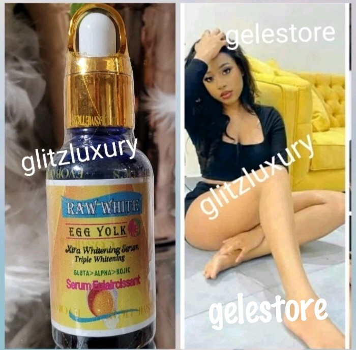 Raw white Egg yolk, xtra whitening serum.👌👌50ml X 1. 💯 satisfaction Raw white Egg yolk, xtra whitening serum.👌👌50ml X 1. 💯 satisfaction
