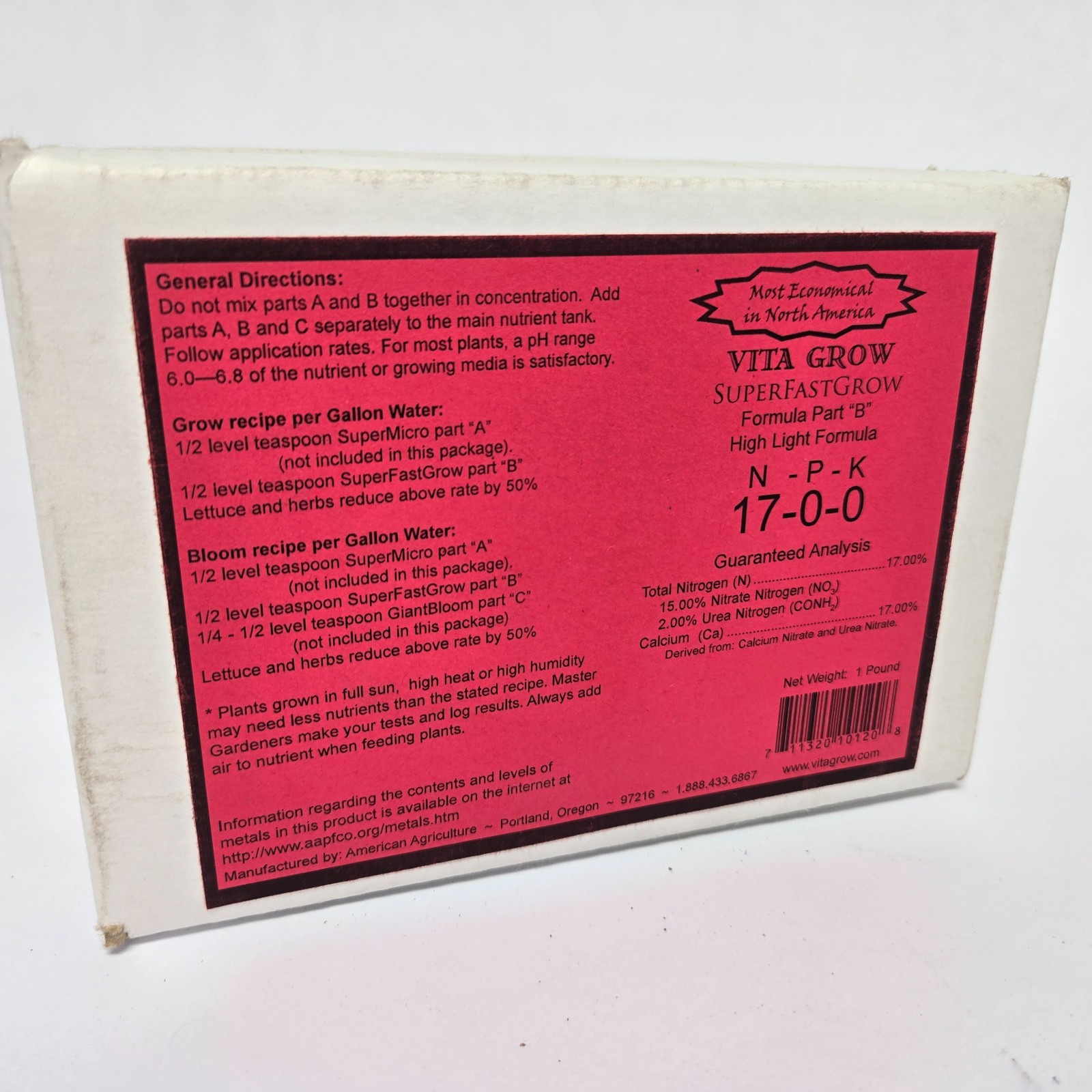 Vita Grow SuperFastGrow Formula Part \ Vita Grow SuperFastGrow Formula Part \