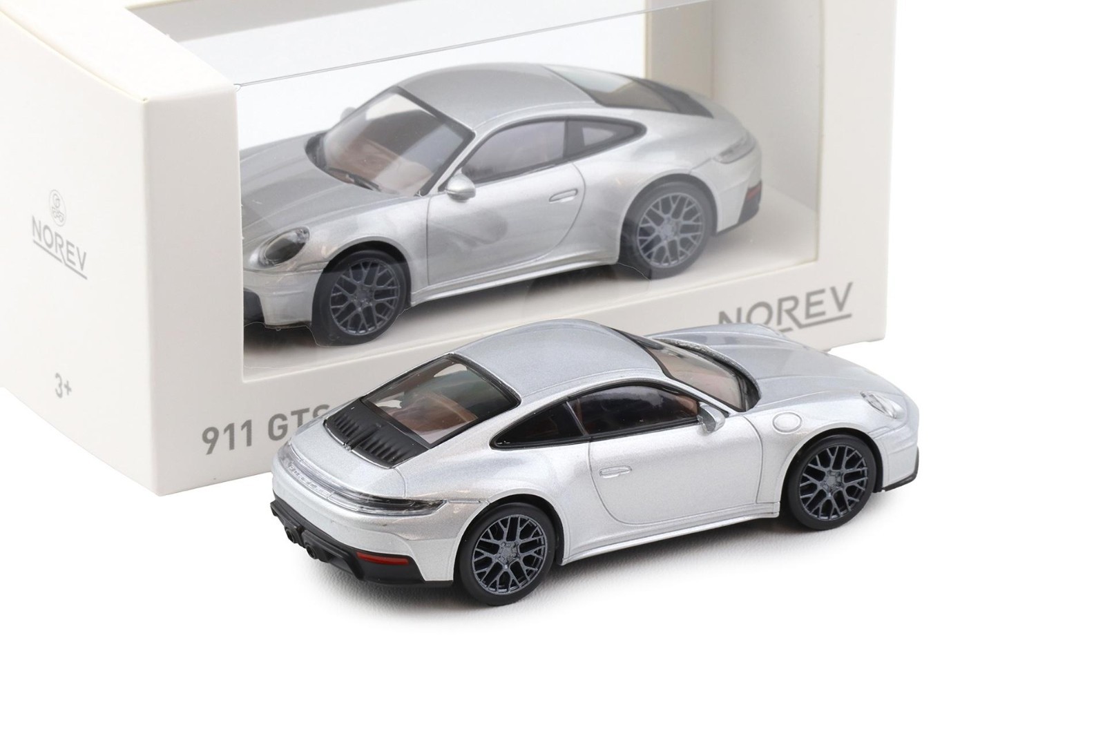 PORSCHE 911 GTS TOURING SILVER - NOREV - 1:43 SCALE MODEL