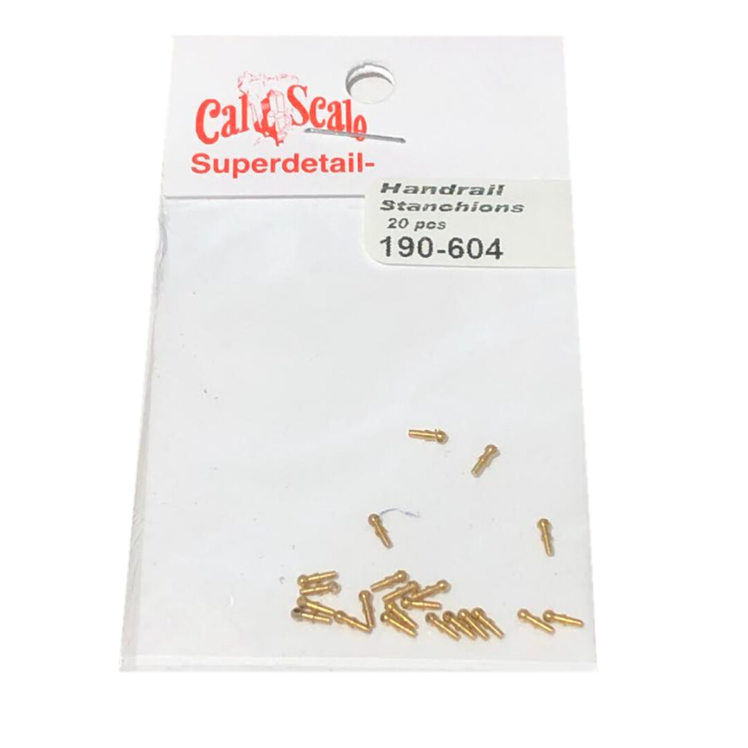 Cal Scale 190-604 Handrail Stanchions Locomotive (20) HO Scale