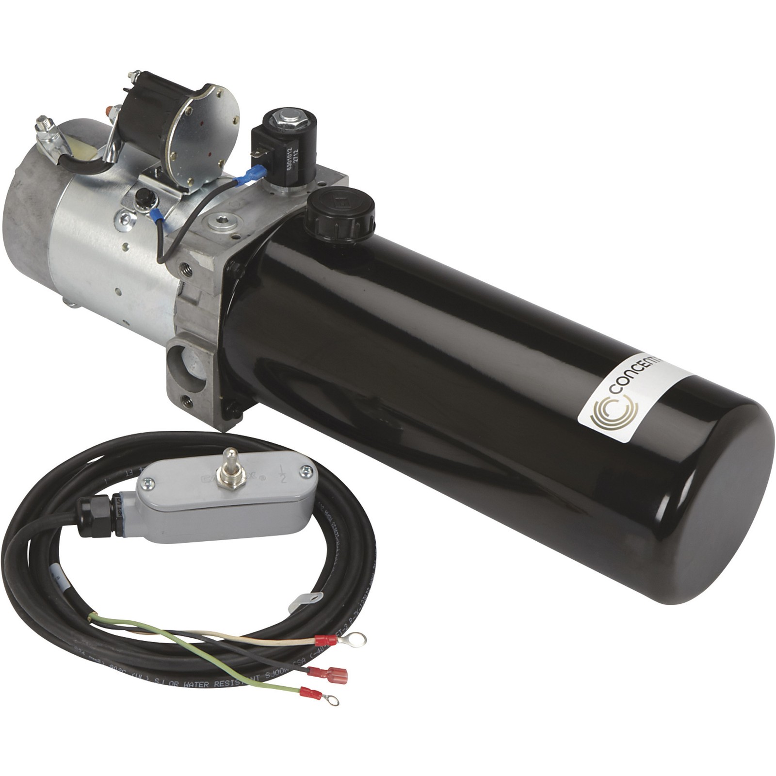 Concentric 12 Volt DC Power Unit, Solenoid Operation, Single-Acting, Model# Concentric 12 Volt DC Power Unit, Solenoid Operation, Single-Acting, Model#