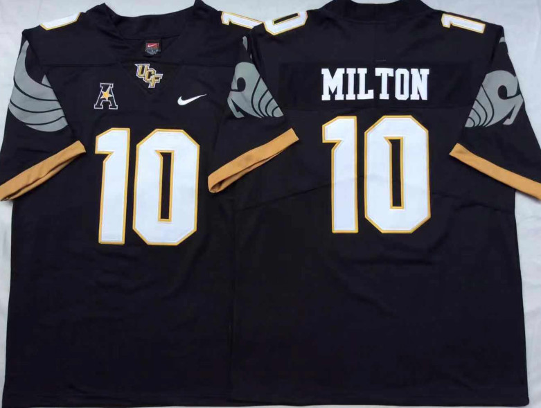 McKenzie Milton Stitched #10 UCF Knights Black/White Jersey 13-0 CFB Legend HOT McKenzie Milton Stitched #10 UCF Knights Black/White Jersey 13-0 CFB Legend HOT