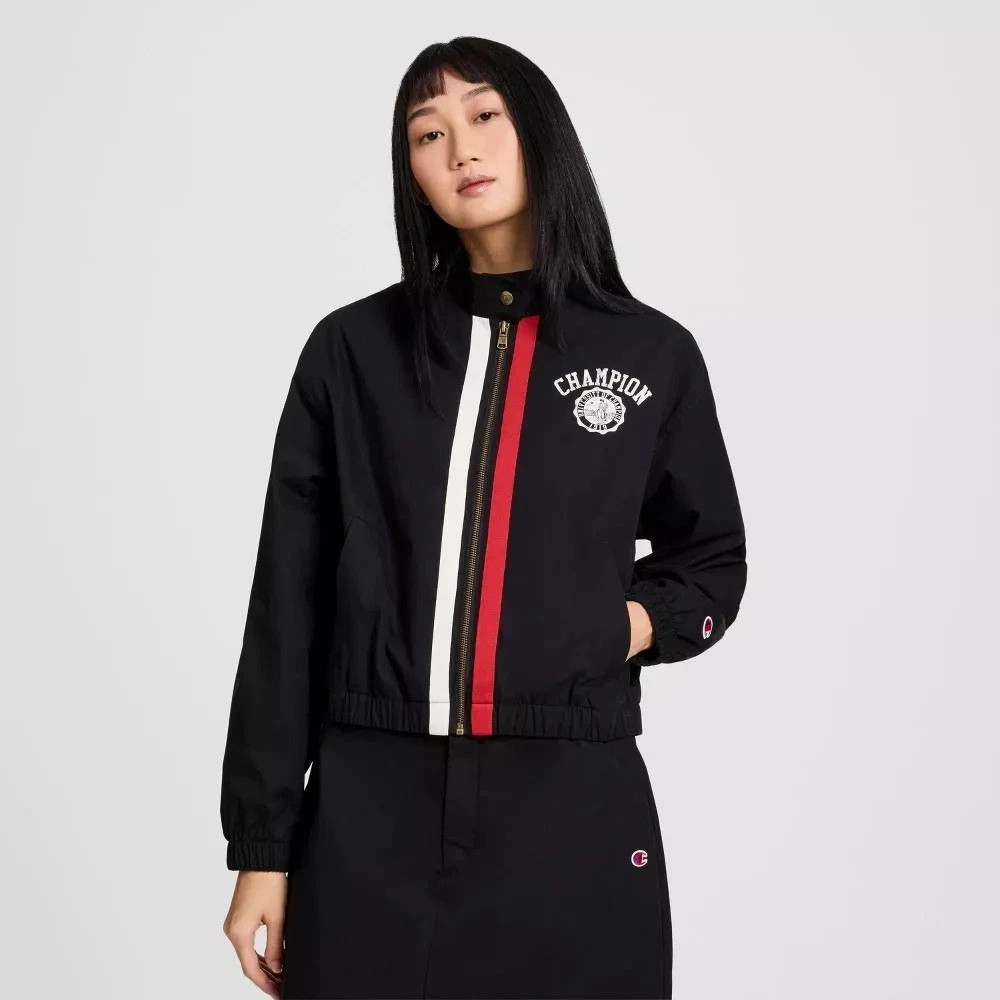Champion Game Day Women\'s Black Full Zip Front Lined Jacket -- Size  M