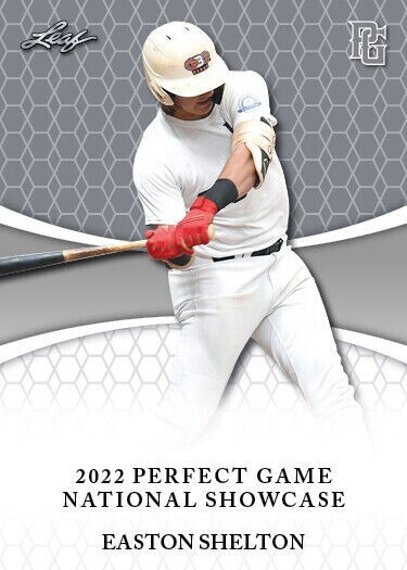 EASTON SHELTON 2022 LEAF PERFECT GAME EASTON SHELTON 2022 LEAF PERFECT GAME