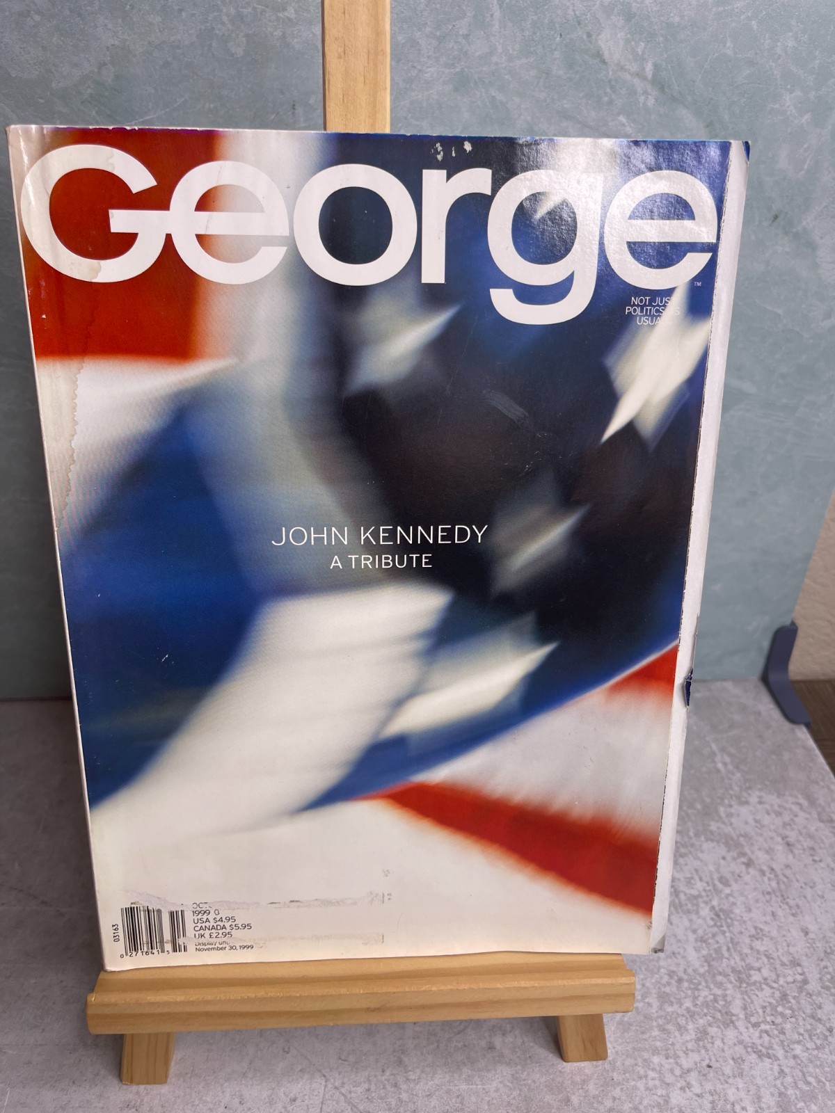 Vintage November 1999 GEORGE Magazine John Kennedy A Tribute  JFK, Jr.