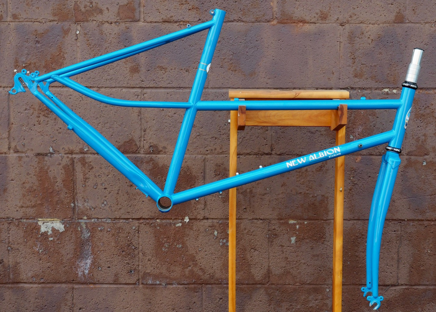 New Albion Starling 52cm ladies\' mixte step-thru frame, fork, & King headset