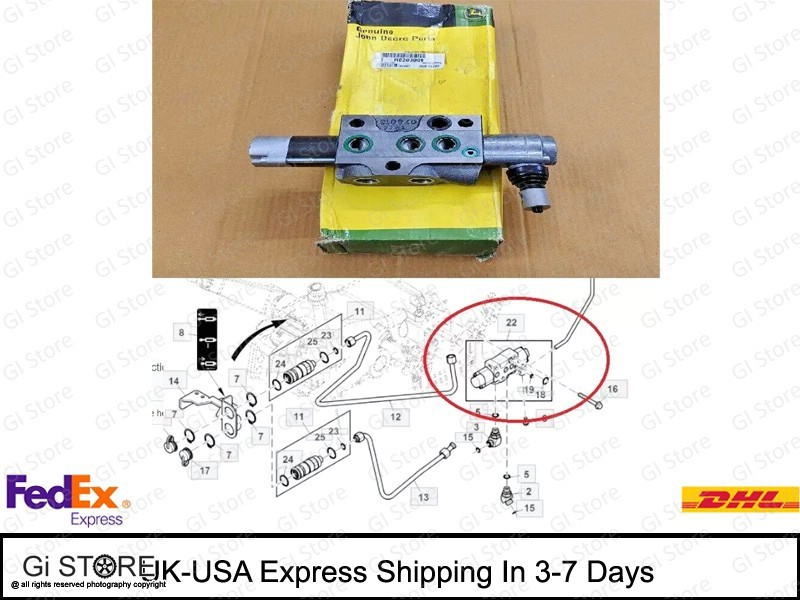 RE203009 SELECTIVE CONTROL VALVE FITS FOR JOHN DEERE TRACTOR----FREE SHIPPING