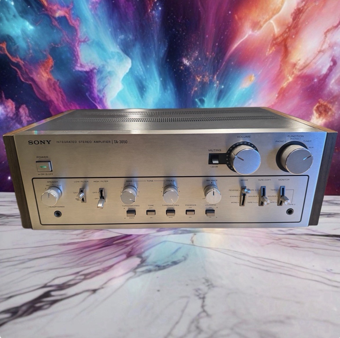 Sony TA-3650 Stereo Integrated Amplifier Japan 55 WPC Vintage Silver Serviced🎶