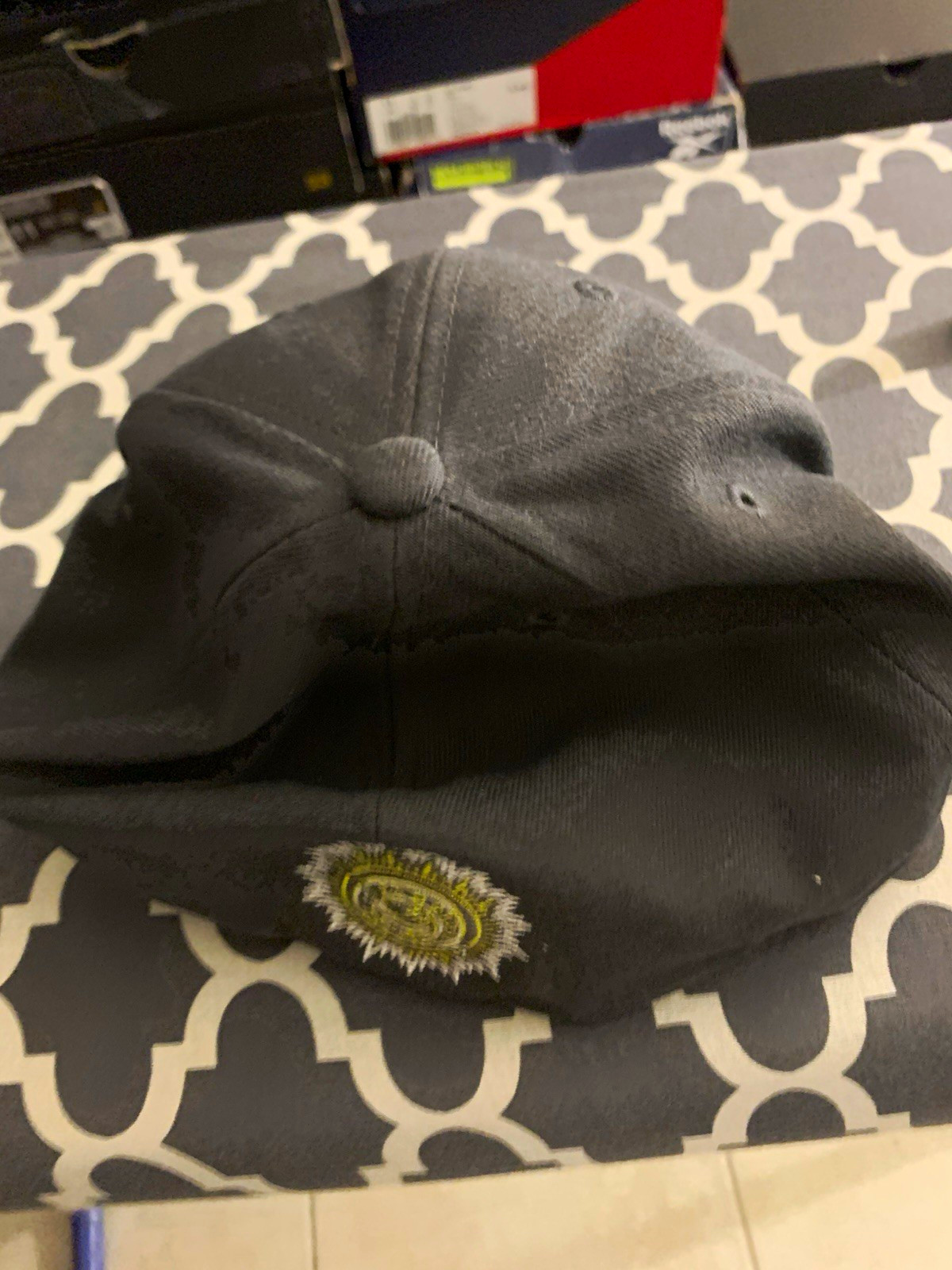 New Era 59FIFTY Florida Marlins Fitted Baseball Cap Black/Yellow Men’s 7 1/4