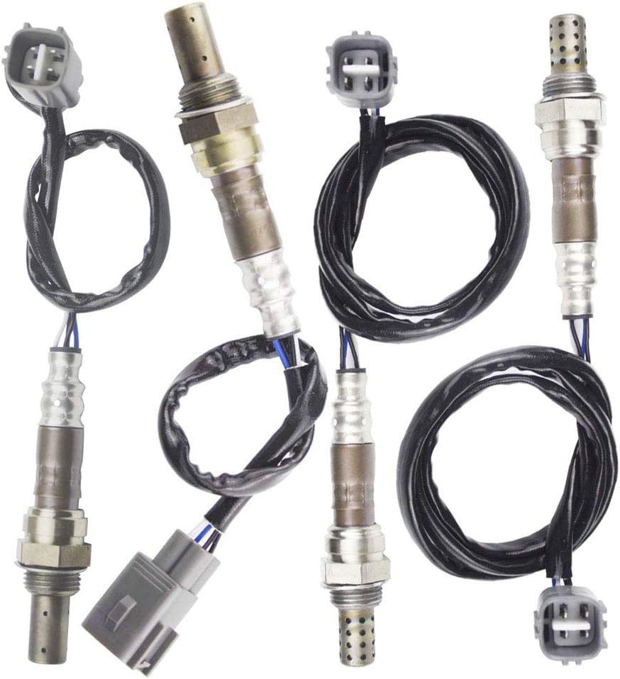 4PCS Oxygen Sensor 1 & 2 for 2001 2002 2003 Toyota RAV4 2.0L Upstream + Downs...